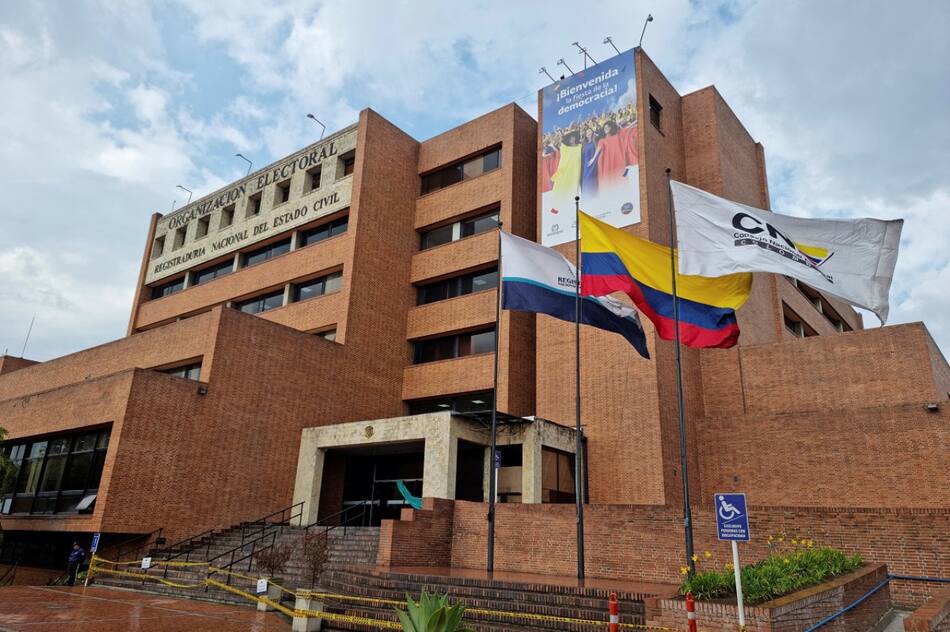 Las oficinas del Consejo Nacional Electoral de Colombia. Foto: Reuters.
