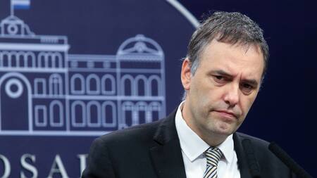 Manuel Adorni, portavoz presidencial de Argentina. Foto: NA.