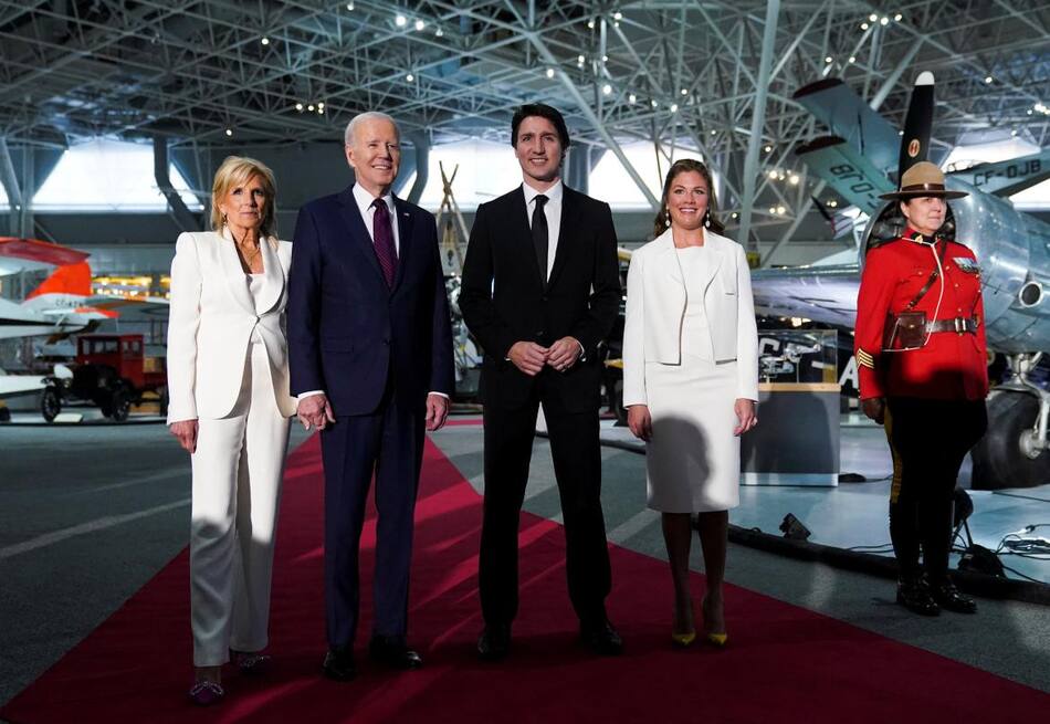 Joe Biden y Justin Trudeau en Ottawa. Foto: Reuters.