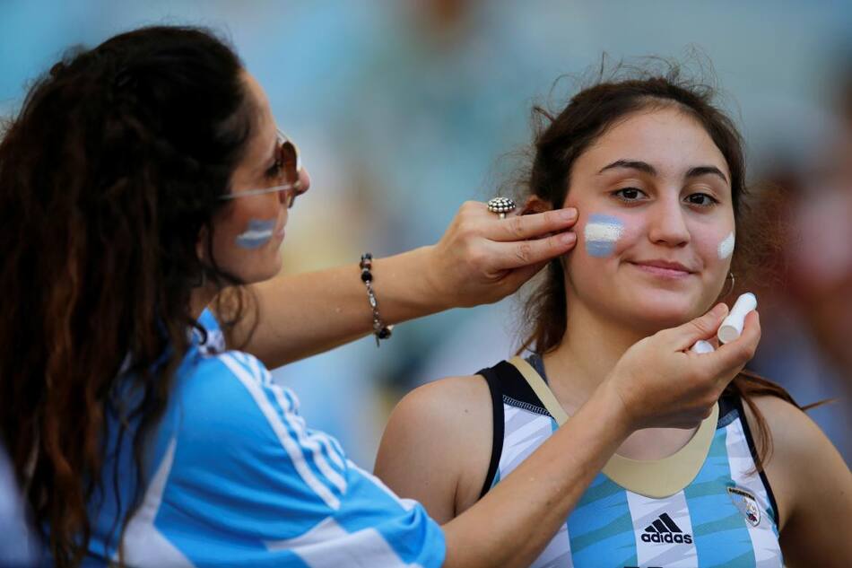 Hinchas argentinos, Argentina vs. Venezuela, Deportes, fútbol, Reuters