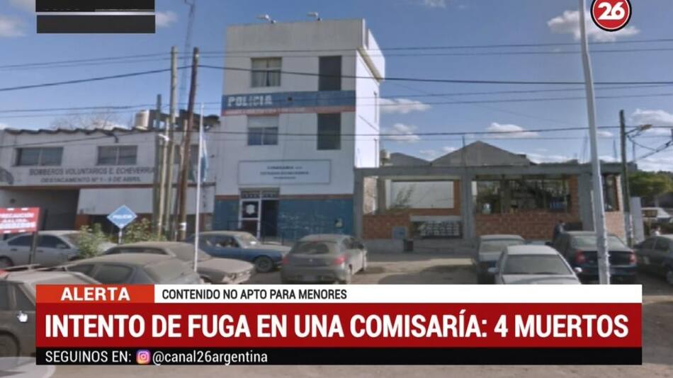 Motín en comisaría de Esteban Echeverría (Canal 26)