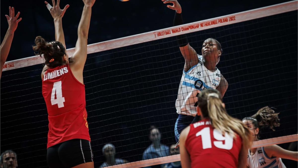 Las Panteras ante Bélgica en el Mundial de Voley 2022. Foto: @Voley_FeVA