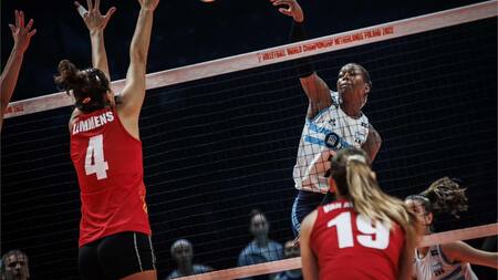 Las Panteras lucharon pero cayeron ante Bélgica por la segunda ronda del Mundial de Vóley