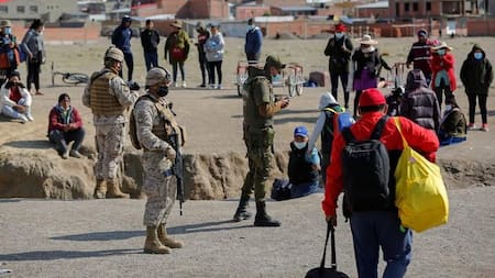 Migrantes en Chile. Foto: REUTERS