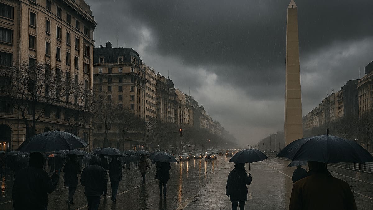 Vuelve el mal tiempo al AMBA: anticipan tormentas intensas, lluvias persistentes y un marcado descenso de las temperaturas