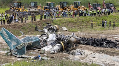 Trágico accidente aéreo en Nepal. Foto: EFE.