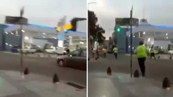 VIDEO: Evadió un control de alcoholemia, atropelló al inspector y lo arrastró sobre el capó del auto