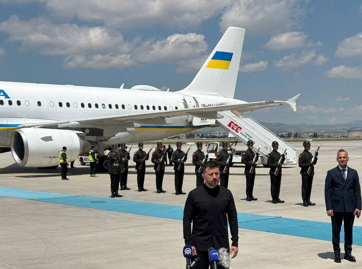 Volodimir Zelenski, presidente de Ucrania. Foto: REUTERS/Huseyin Hayatsever.