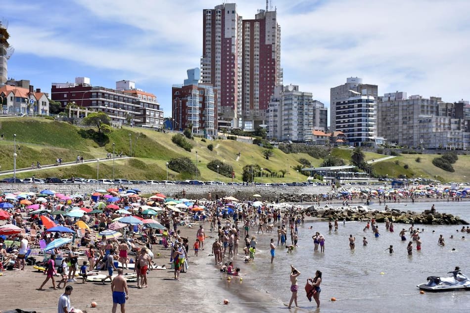 Mar del Plata, temporada de verano. Foto: NA.