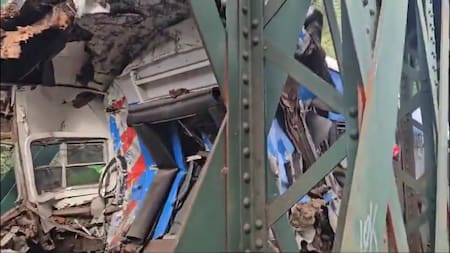 El impacto en una de las formaciones afectadas. Foto: Captura video.