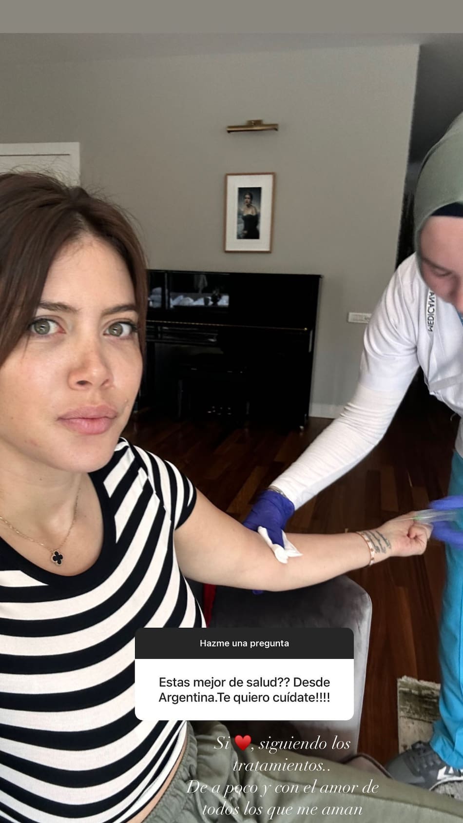 Wanda Nara sobre su salud. Foto: Instagram.