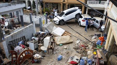 Destrozos causados en el país. Foto: EFE