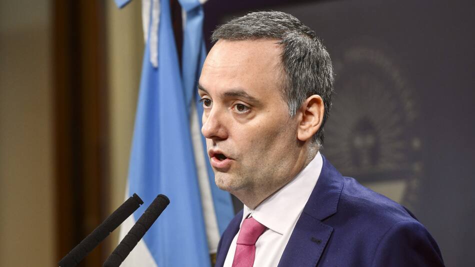 Manuel Adorni, vocero presidencial. Foto: NA.
