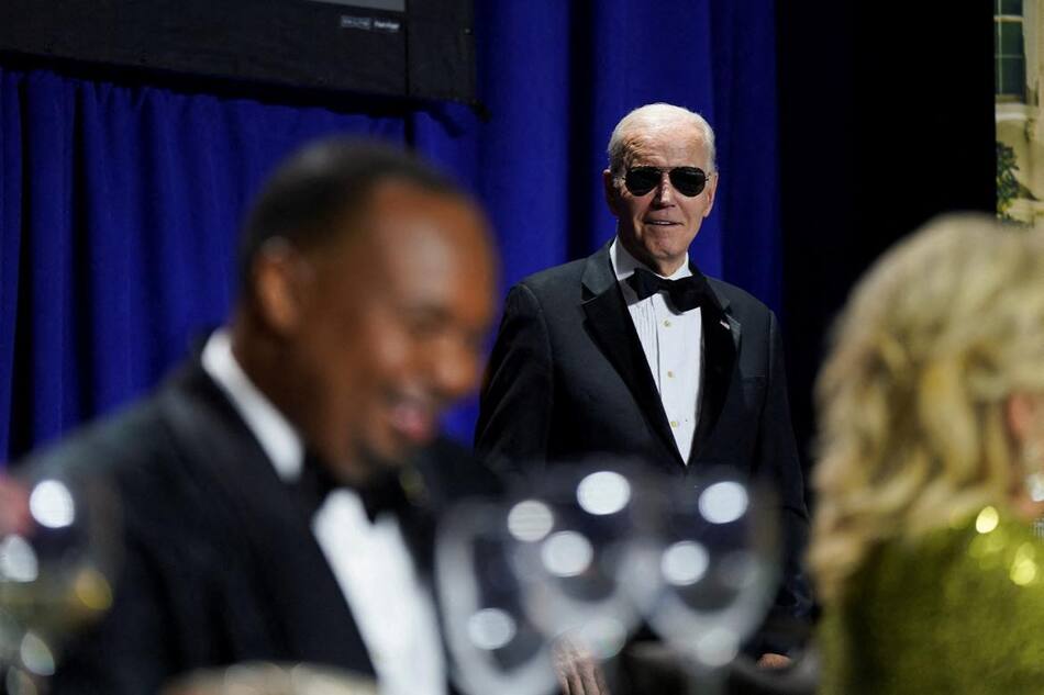 Joe Biden, cena con corresponsales,. Reuters