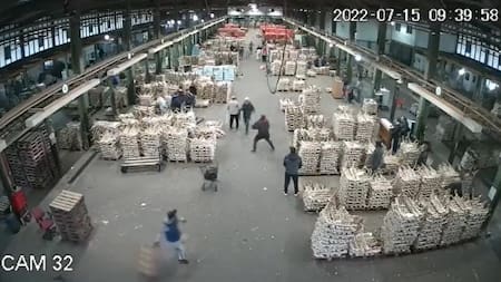 Intento de robo en el Mercado Central, foto captura de video