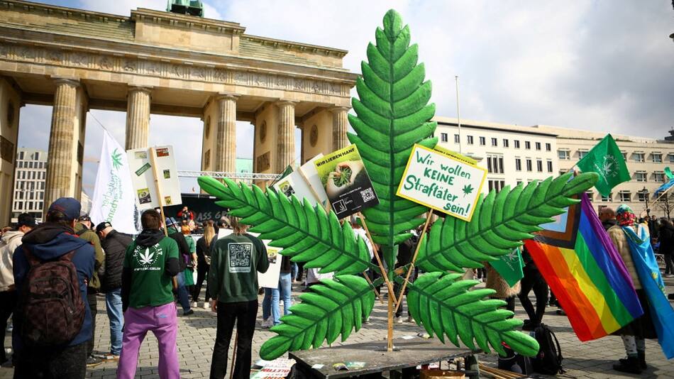 Consumo legal de cannabis en Alemania. Foto: Reuters.
