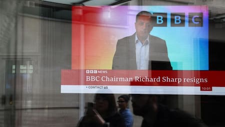 Renuncia de Richard Sharp, presidente de la BBC. Foto: REUTERS.