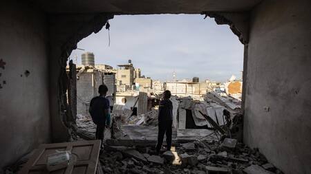Ataques israelíes a la ciudad de Rafah, Gaza. Foto: EFE.