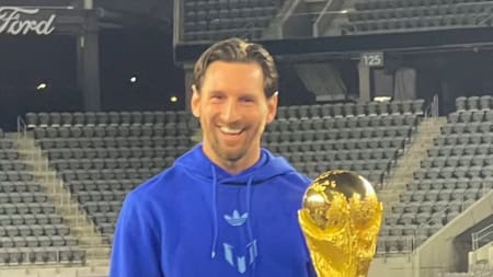 Lionel Messi y la Copa del Mundo. Foto: X @AlbicelesteTalk