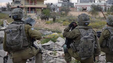 Soldados israelíes en la Franja de Gaza; guerra Israel-Hamás: Foto: X @idfonline