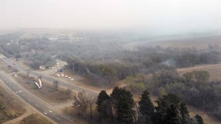 Incendios en San Luis. Foto: Télam.