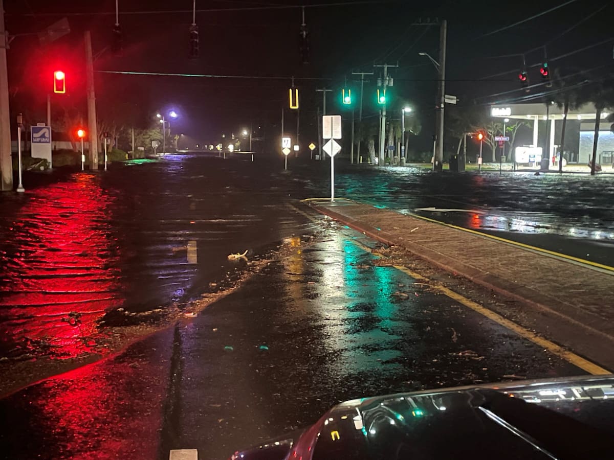 Huracán Milton, en Florida. Foto: Reuters.