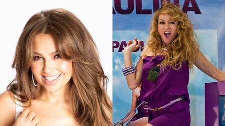 Thalía y Paulina Rubio. Foto: NA.