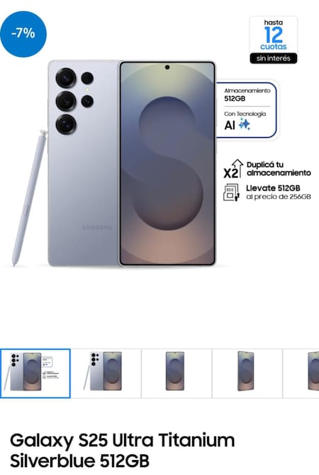 Nuevo Samsung Galaxy S25. Foto: Samsung.