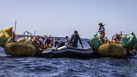 Naufragio en el Mediterráneo. Foto: EFE