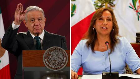 López Obrador y Dina Boluarte. Fotos: Reuters