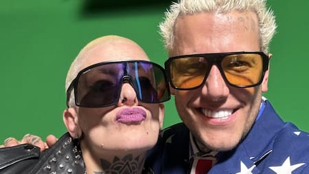 Alex Caniggia y Furia Scaglione. Foto: X.