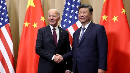 Joe Biden y Xi Jinping tras su reunión bilateral. Foto: Reuters.