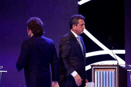 Javier Milei y Sergio Massa, candidatos a presidente. Foto: Reuters