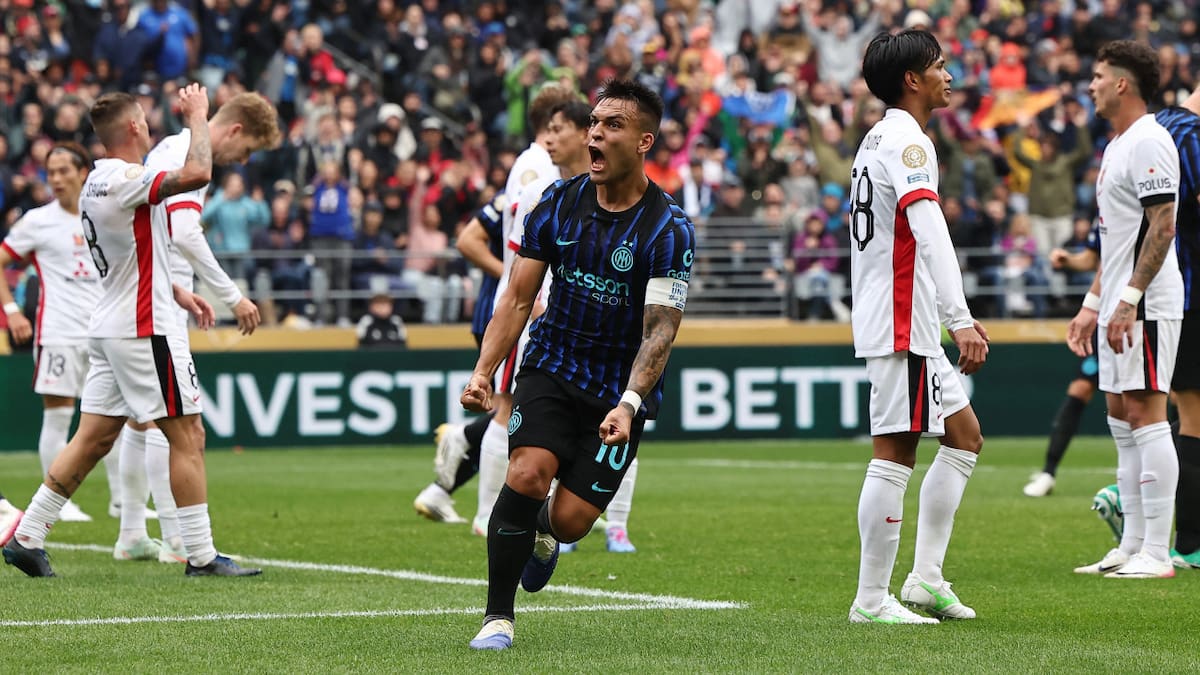 Lautaro Martínez, Inter vs Urawa Red Diamons por el Mundial de Clubes. Foto: Reuters/Agustin Marcarian