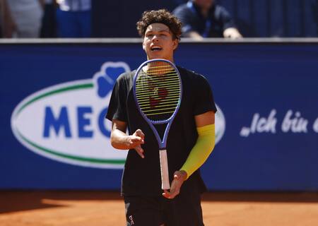 Ben Shelton en el ATP de Munich. Foto: REUTERS.