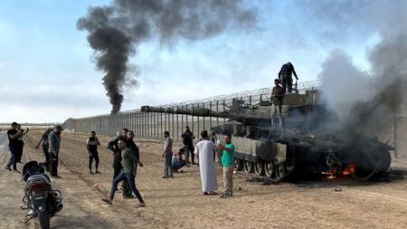 Terroristas de Hamas se infiltran en Israel. Foto: Reuters.