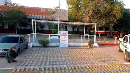 Gendarmería secuestró un cargamento con más de 420 kilos de marihuana en Corrientes