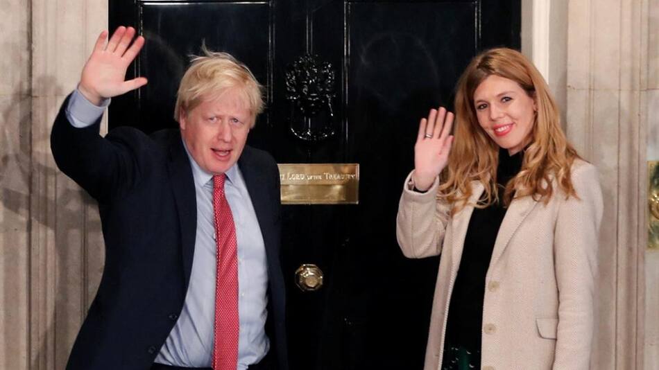 Carrie Symonds y Boris Johnson