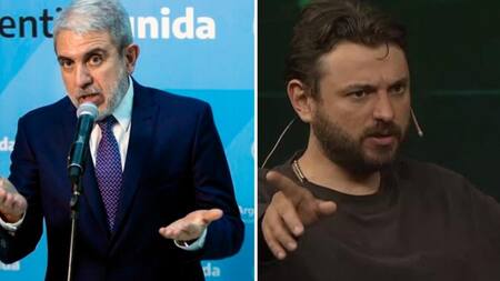 Aníbal Fernández y Juan Grabois. Foto: redes sociales.