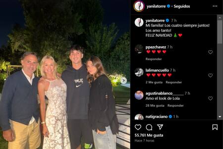 Los posteos de los famosos por Navidad. Foto: Instagram.