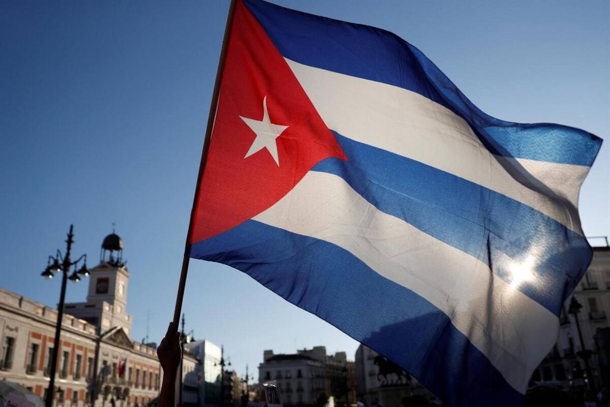 Bandera de Cuba, protestas, Agencia EFE.