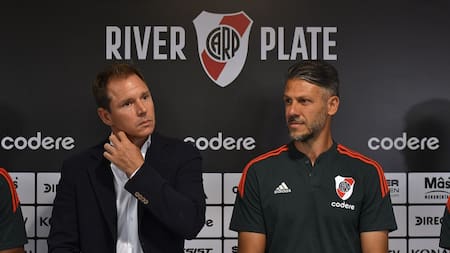 Jorge Brito y Martín Demichelis en River.