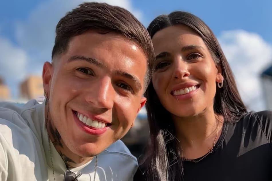 Valentina Cervantes y Enzo Fernández. Foto: redes sociales