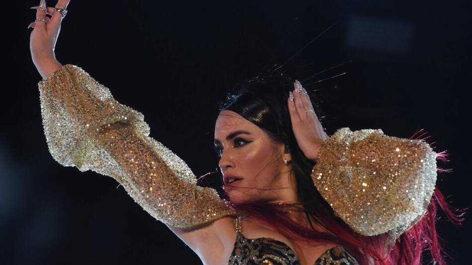 Lali en Vélez. Foto: Télam.