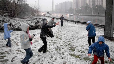 El día que nevó en Buenos Aires y el conurbano bonaerense. Foto: Archivo.