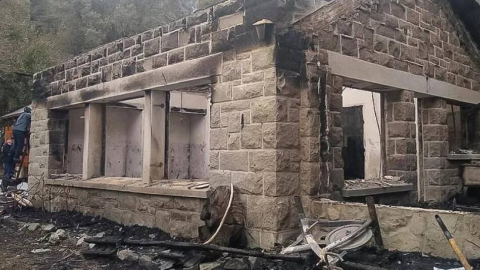 Ataque mapuche a puesto de Gendarmería en Villa Mascardi. Foto: NA.