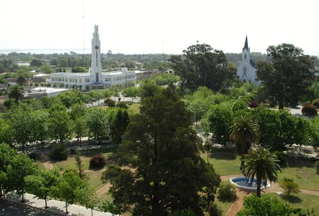 Carhué y la obra de Salamone. Foto: Turismo Carhué