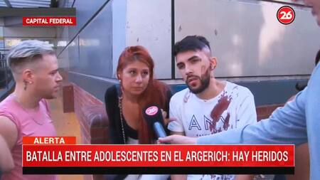 Batalla campal de jóvenes a salida de boliche, Hospital Argerich, CANAL 26