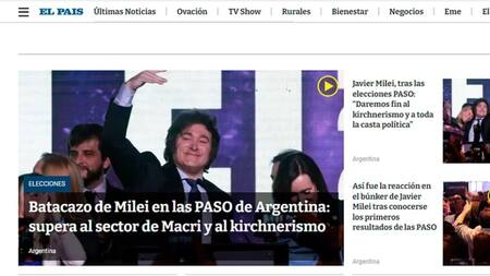 El País, de Uruguay, destacó los resultados de las elecciones