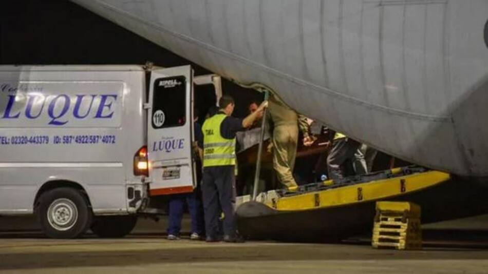 Traslado de cuerpos de la Tragedia de Mendoza